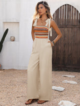Boho-Chic Sleeveless Jumpsuit