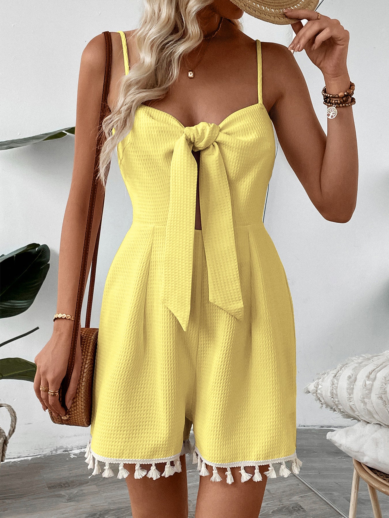 Tie-Front Summer Jumpsuit