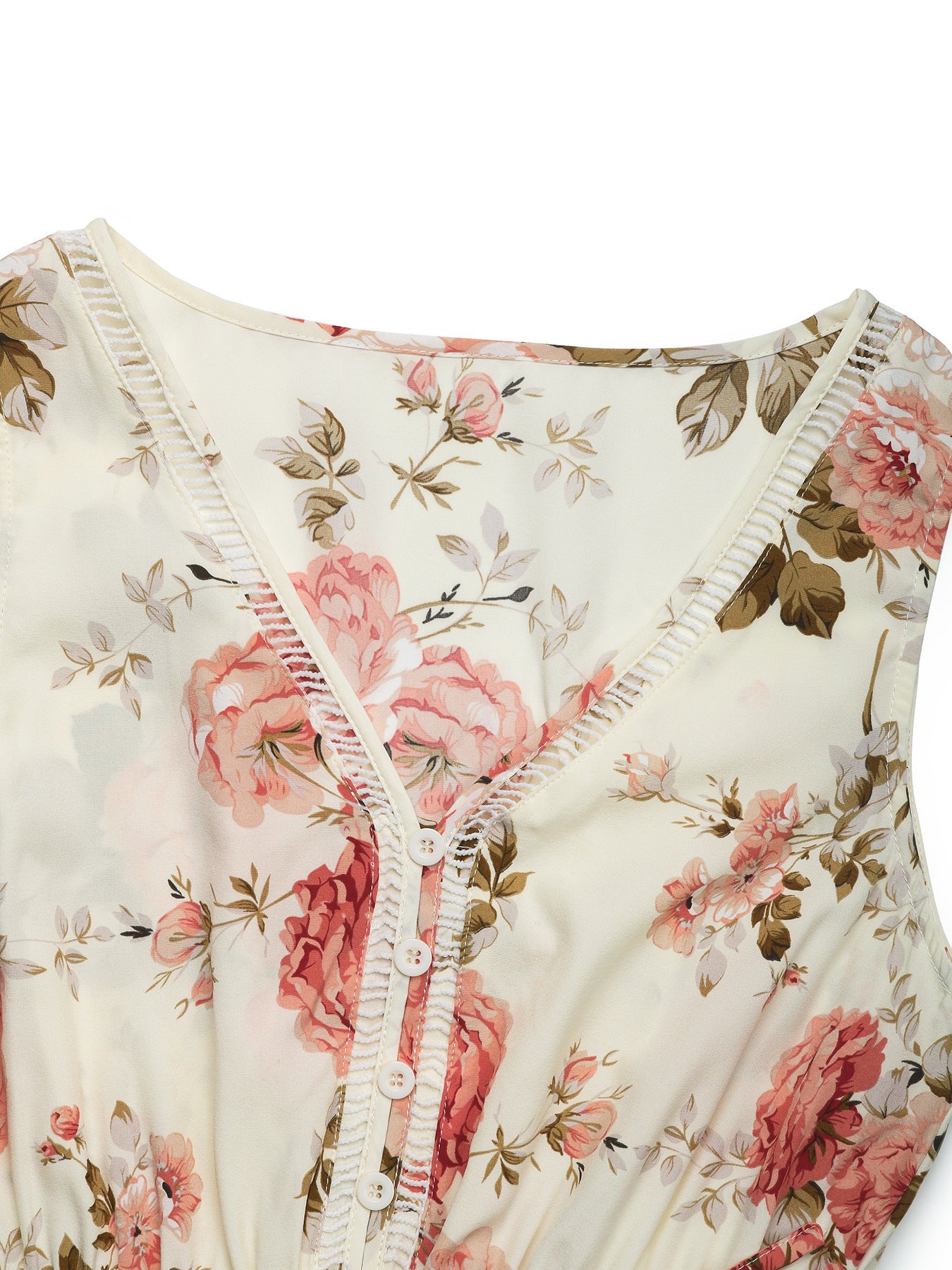 Floral Sleeveless Maxi Dress