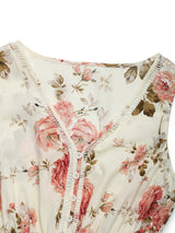 Floral Sleeveless Maxi Dress