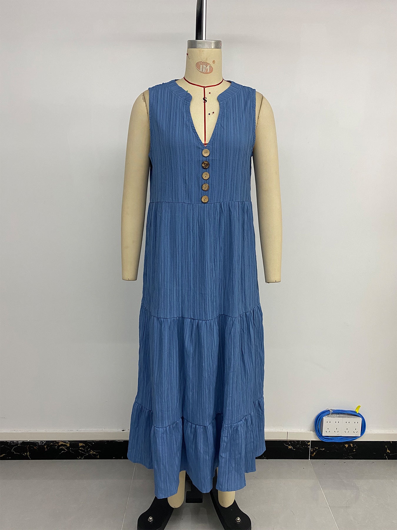 Sleeveless Tiered Maxi Dress