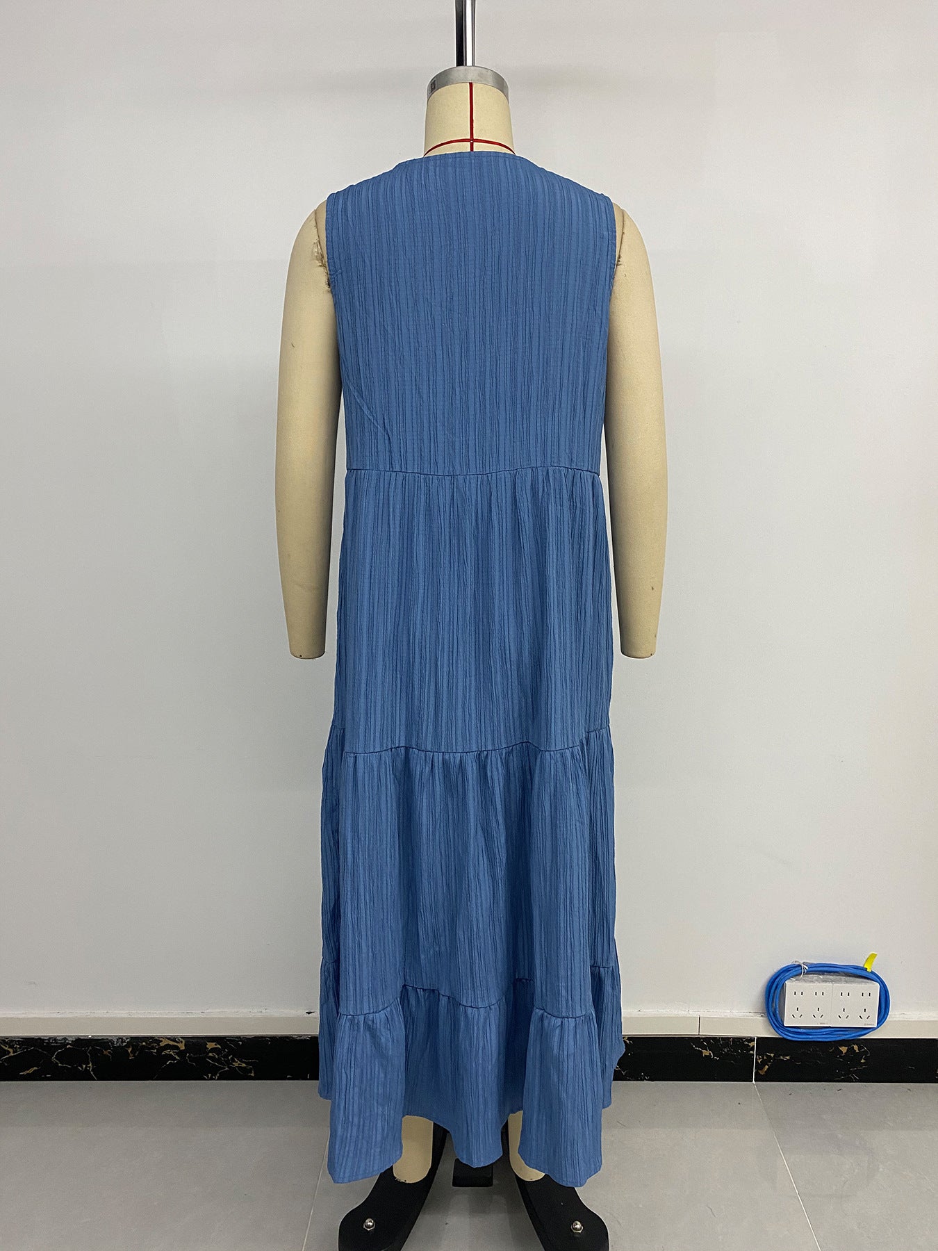 Sleeveless Tiered Maxi Dress