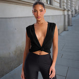 Knotted Sleeveless Top