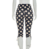 Stylish Polka Dot Cropped Pants