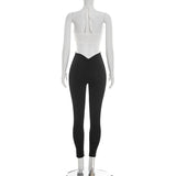 Deep V Cut-Out Jumpsuit