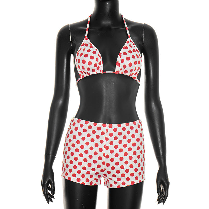 Polka Dot Three-Piece Summer Outfit