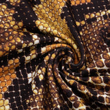 Snake Print Two-Piece Set with Details