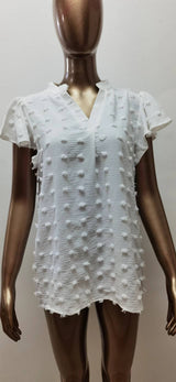 Casual Short Sleeve Blouse
