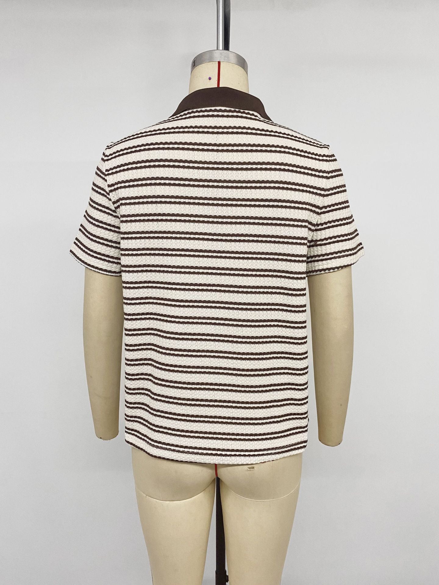 Classic Striped Polo Shirt