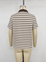 Classic Striped Polo Shirt