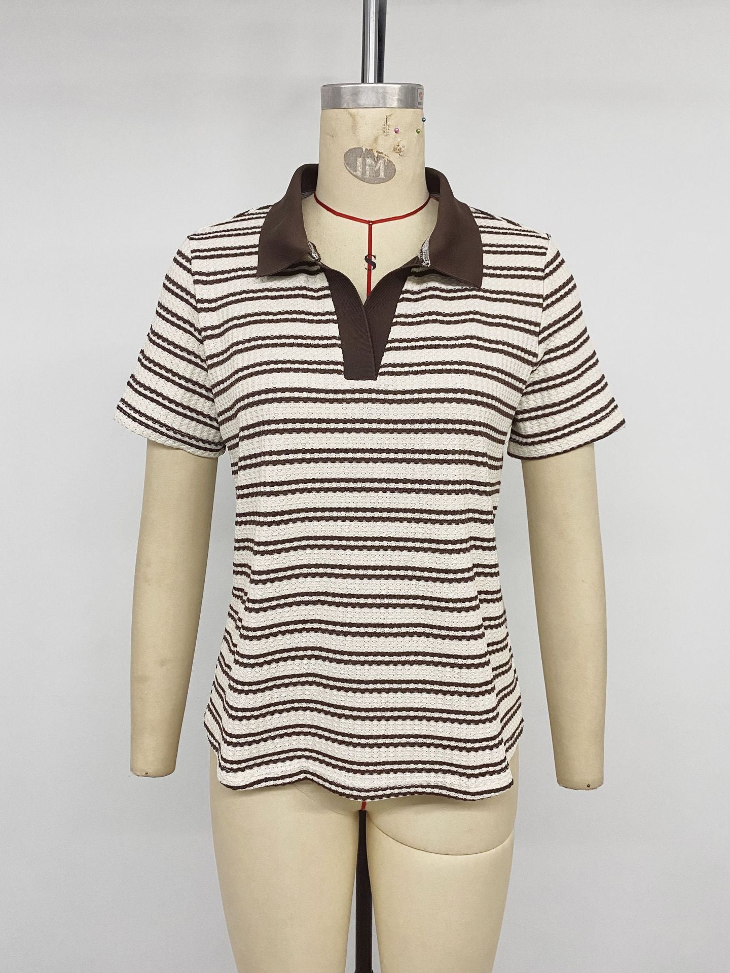 Classic Striped Polo Shirt