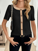 Chic Button-Front Top
