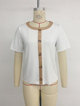 Chic Button-Front Top