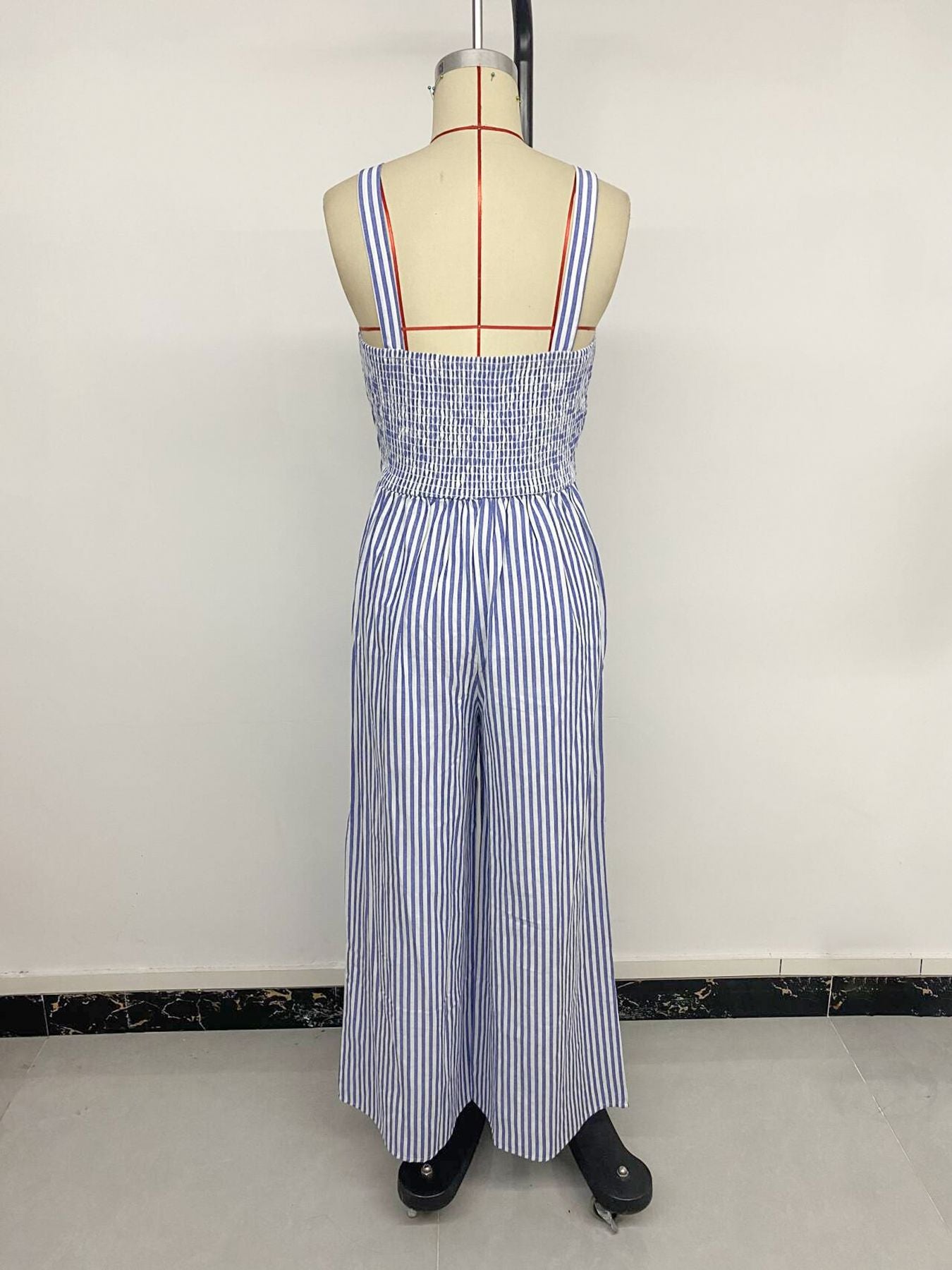 Stylish Striped Cut-Out Jumpsuit