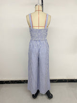 Stylish Striped Cut-Out Jumpsuit