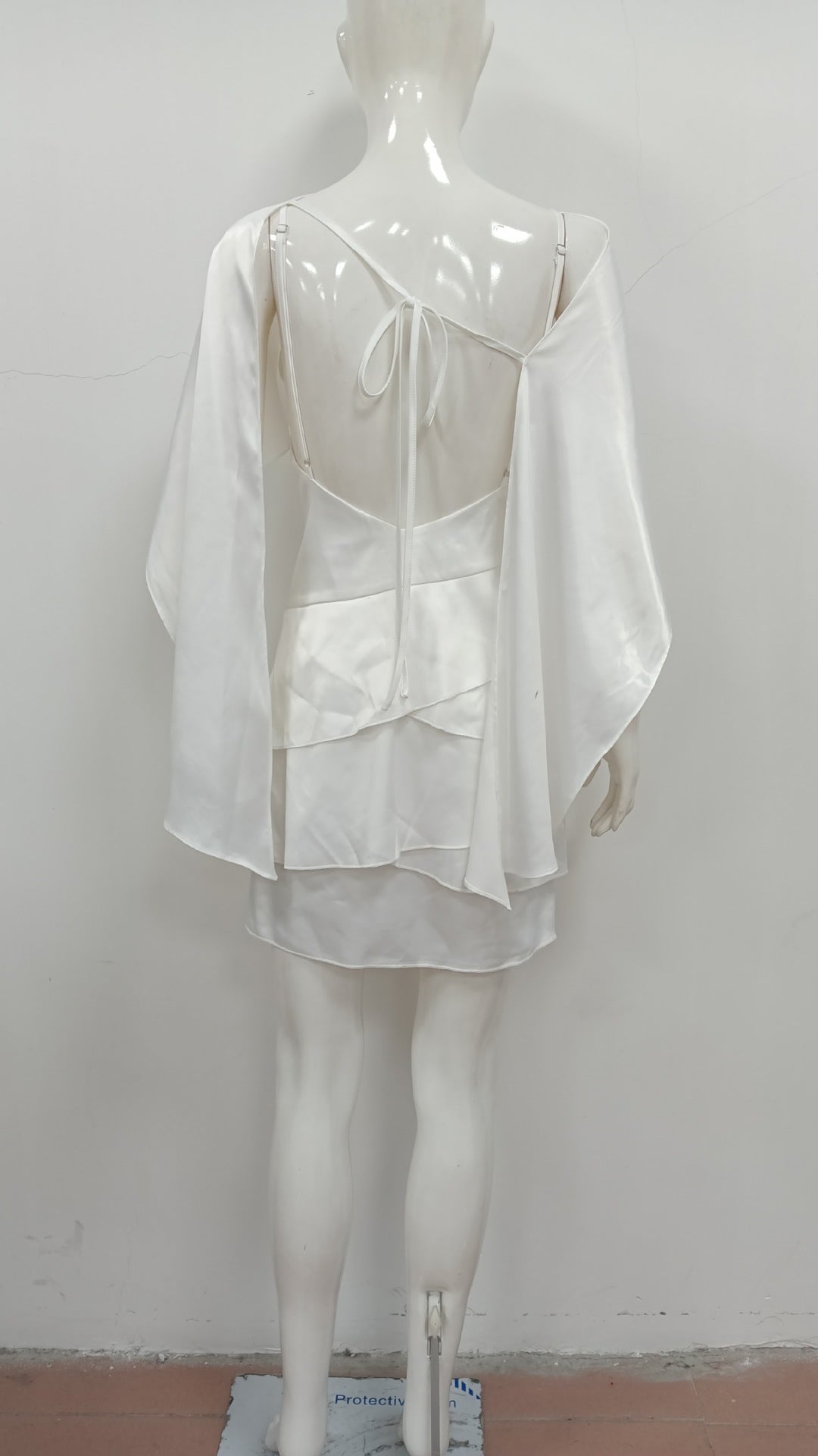 Elegant White Ruffle Dress