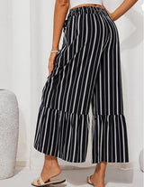 Polka Dot & Floral Wide-Leg Pants