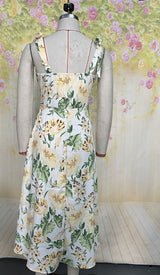 Floral Tie-Shoulder Maxi Dress