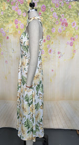 Floral Tie-Shoulder Maxi Dress