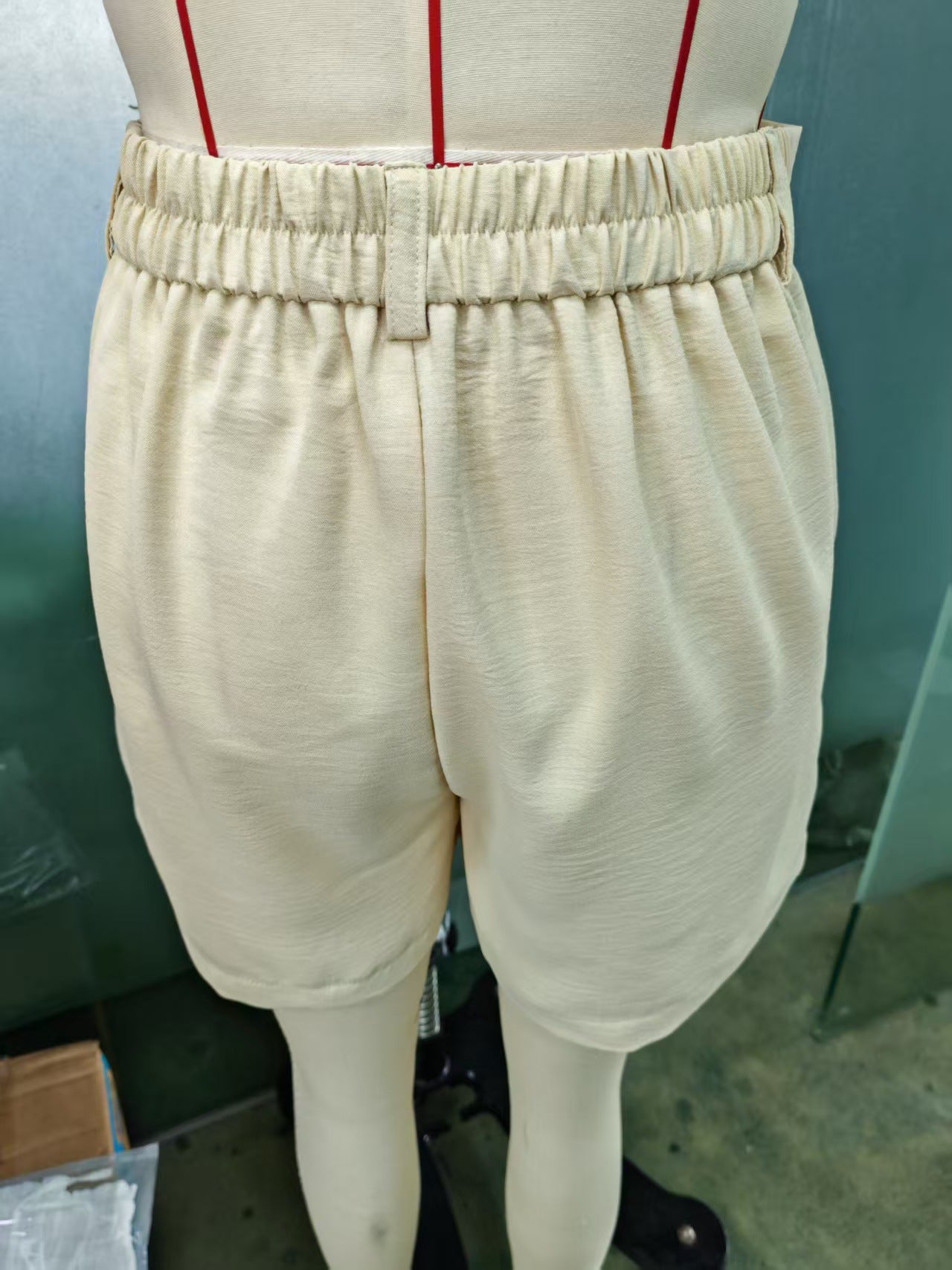 High-Waisted Pleated Shorts