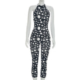Polka Dot Halter Jumpsuit