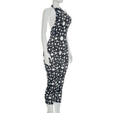 Polka Dot Halter Jumpsuit
