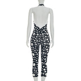 Polka Dot Halter Jumpsuit