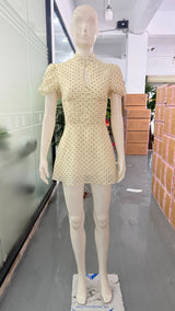 Chic Vintage-Inspired Polka Dot Dress