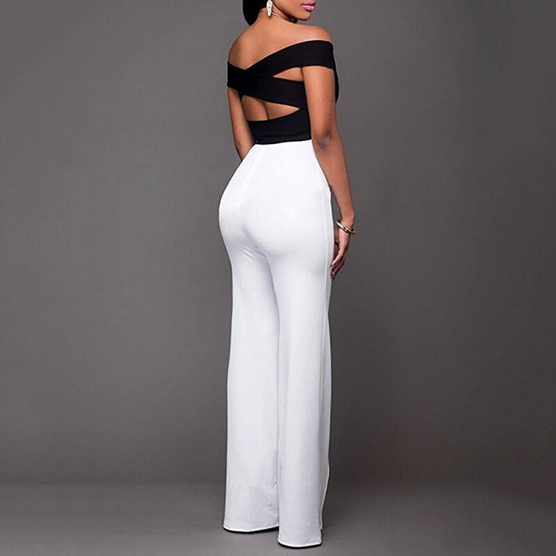High-Waisted White Wide-Leg Pants