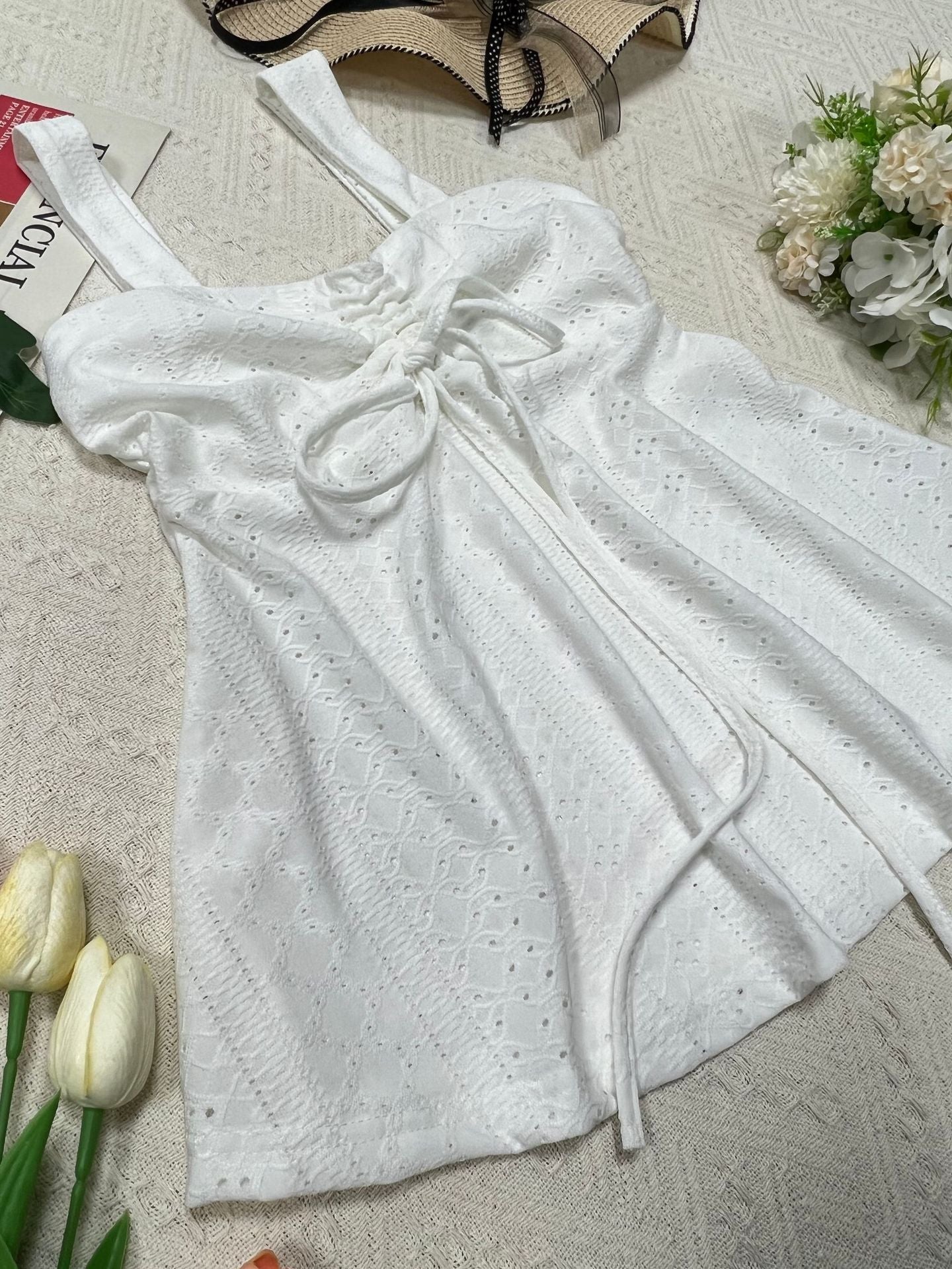 Ruffle Detail Sleeveless Top