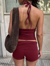 Stylish Athletic Tank Top & Shorts Set