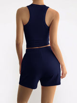 Ribbed Tank Top & Shorts Set