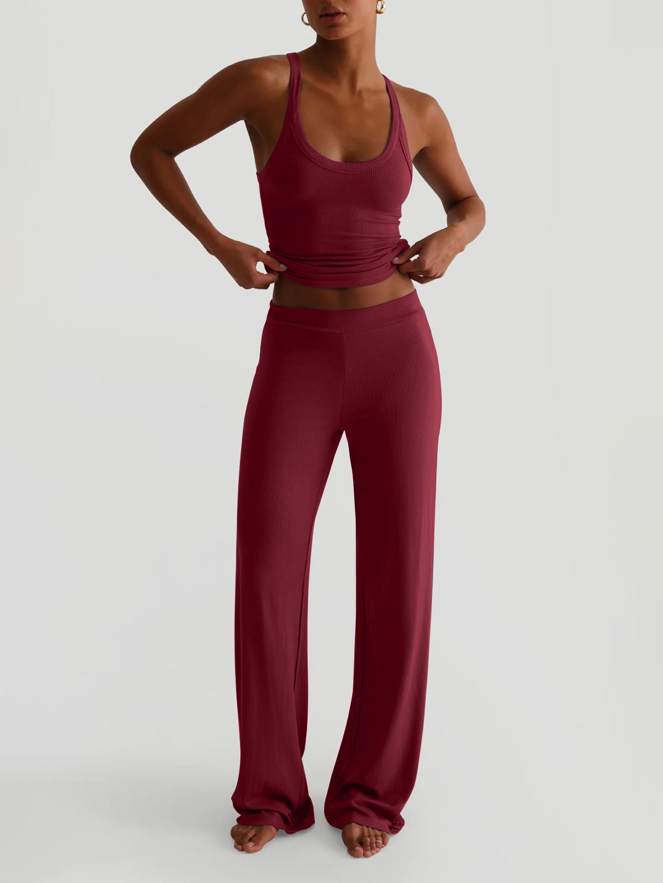 Tank Top & Wide-Leg Lounge Pants Set