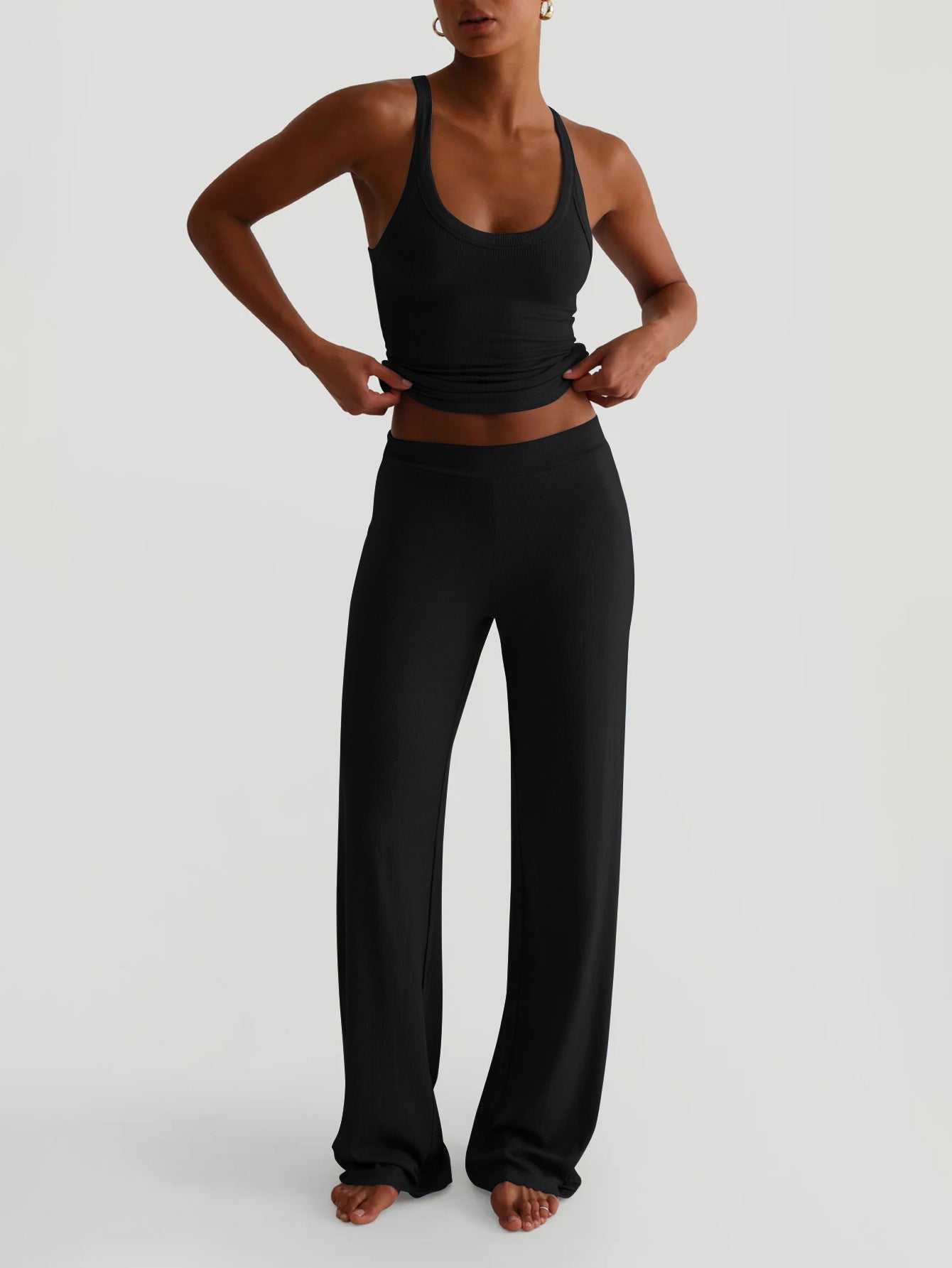 Tank Top & Wide-Leg Lounge Pants Set