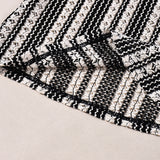Geometric Pattern Flared Wide-Leg Pants