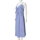 Shoulder Straps Top With Skirt Co-Ords