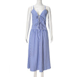 Shoulder Straps Top With Skirt Co-Ords