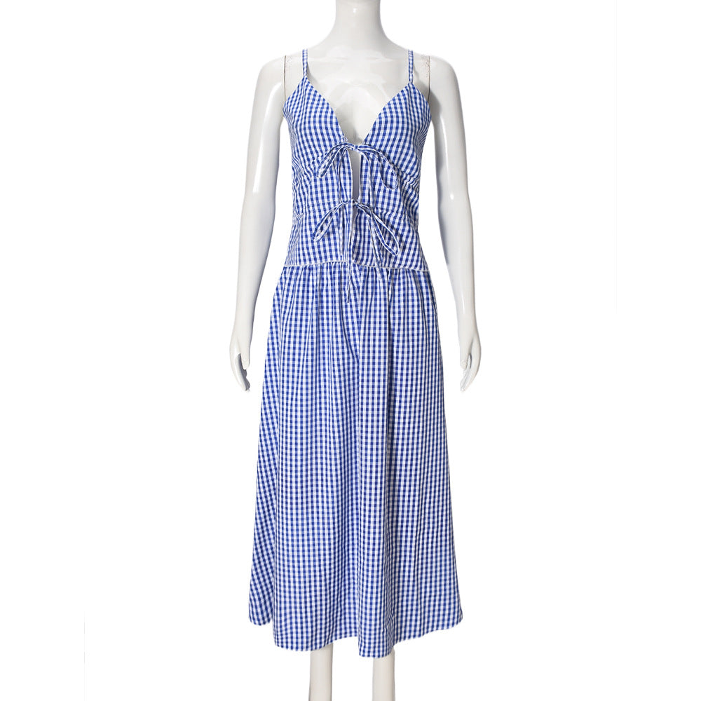Shoulder Straps Top With Skirt Co-Ords
