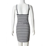 Chic Striped Bodycon Dress