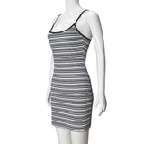 Chic Striped Bodycon Dress