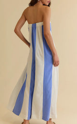Stylish Strapless Colorblock Jumpsuit