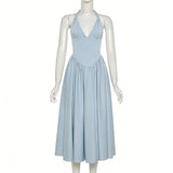 Maxi Dress with Halter Neck