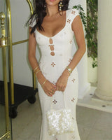Floral Cut-Out Maxi Dress
