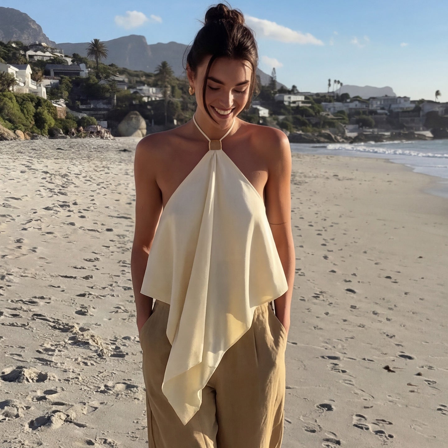 Elegant Summer Halter Top