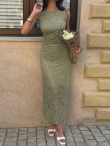 Elegant Lace Maxi Dress