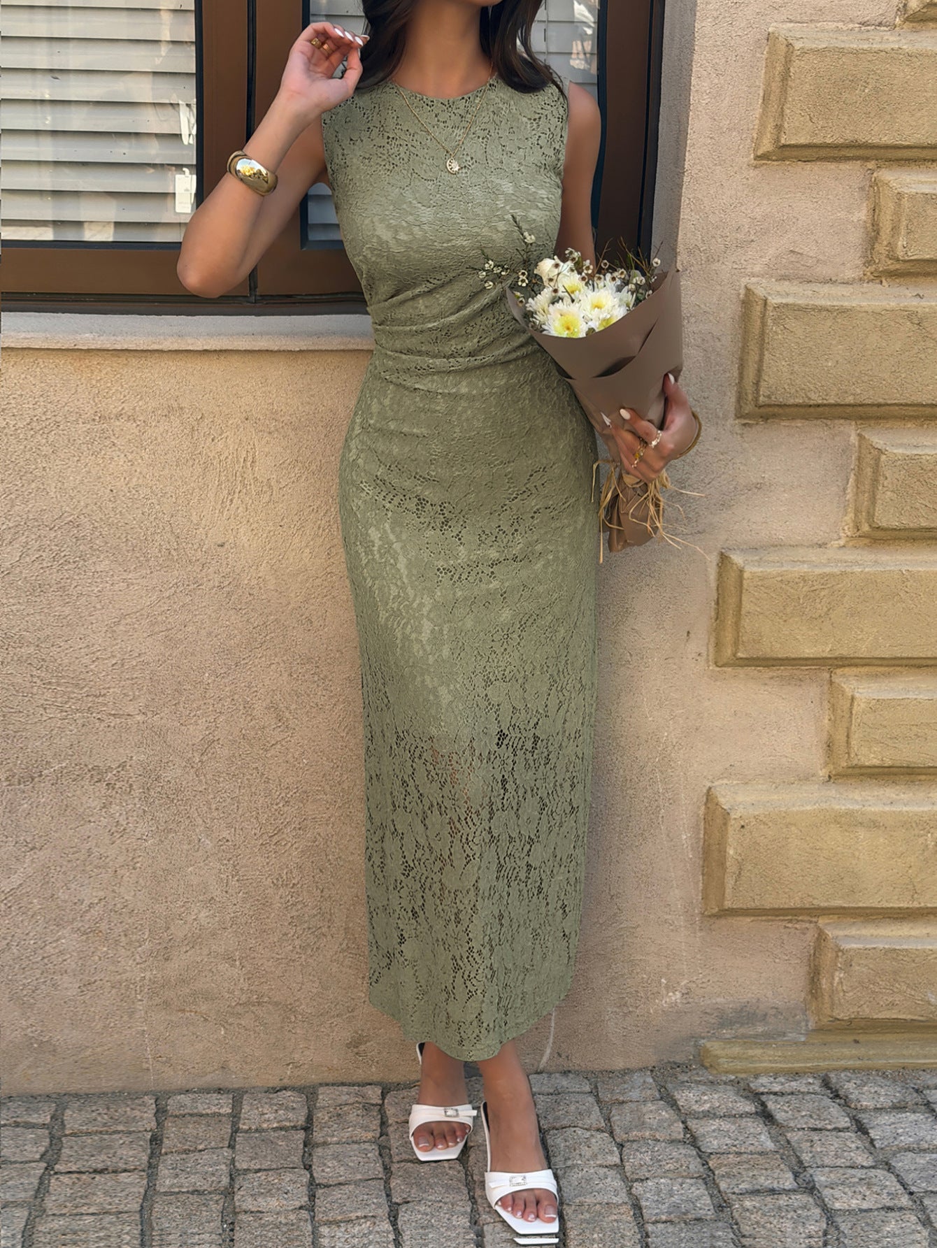 Elegant Lace Maxi Dress