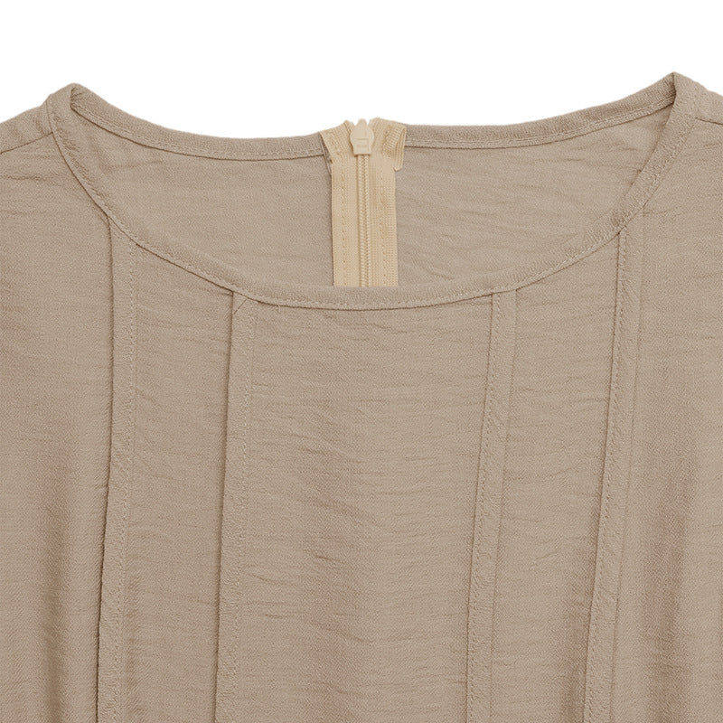Beige Sleeveless Maxi Dress