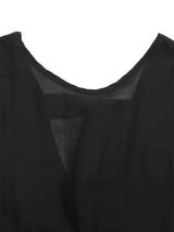Black Sleeveless Floral Top