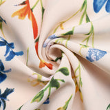 Floral Print Square-Neck Maxi Dress