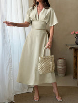 Kimono-Style Top and Skirt Set